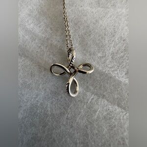TIFFANY & CO. Elsa Peretti Infinity Cross Pendant Necklace